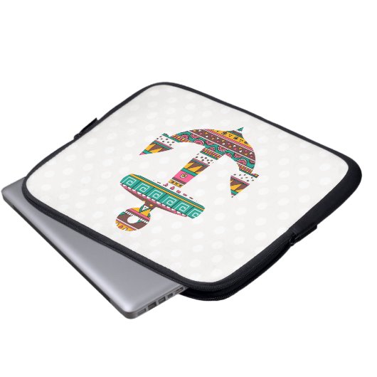 Stammes- Anker Laptopschutzhülle (Vorne Knopf)