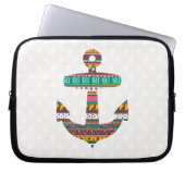 Stammes- Anker Laptopschutzhülle (Vorderseite)