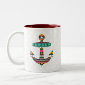 Stammes- Anker Zweifarbige Tasse (Links)