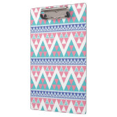 Stammes- Aztec-Farbenmuster Klemmbrett (Links)