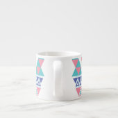 Stammes- Aztec-Farbmuster Espressotasse (Rückseite)