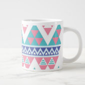 Stammes- Aztec-Farbmuster Jumbo-Tasse (Rechts)