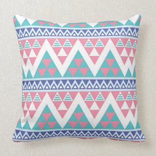 Stammes- Aztec-Farbmuster Kissen