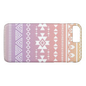 Stammes- Aztec-Ombre-Muster Case-Mate iPhone Hülle (Rückseite (Horizontal))