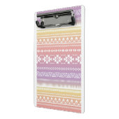 Stammes- Aztec-Ombre-Muster Mini Klemmbrett (Gewinkelt2)