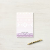 Stammes- Aztec-Ombre-Muster Post-it Klebezettel (Auf Schreibtisch)