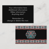 Stammes- aztekische visitenkarte (Vorne/Hinten)