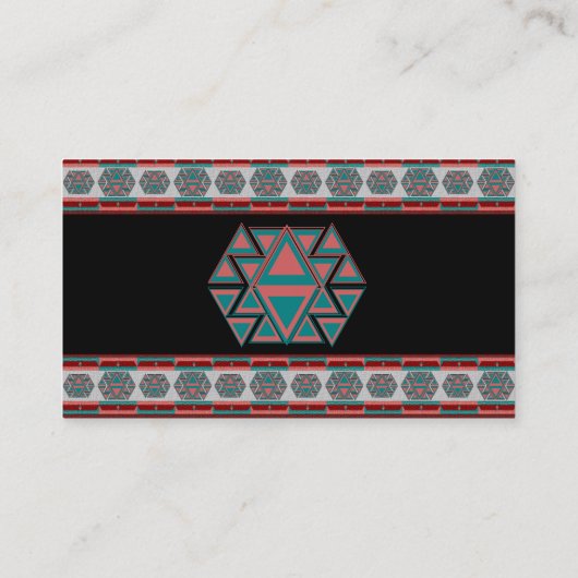 Stammes- aztekische visitenkarte (Rückseite)