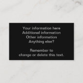 Stammes- aztekische visitenkarte (Vorderseite)