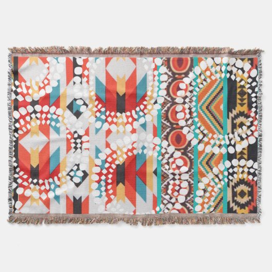 Stammes- aztekische Wurfs-Decke Decke (Vorderseite)