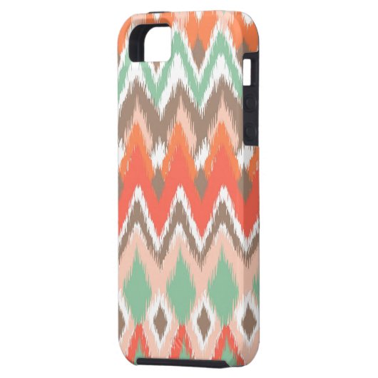 Stammes- aztekischer Zickzack Zickzack stripes Case-Mate iPhone Hülle (Rückseite Links)
