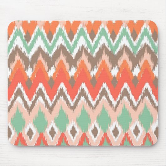 Stammes- aztekischer Zickzack Zickzack stripes Mousepad (Vorne)
