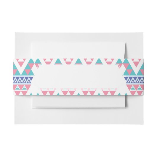 Stammes- aztekisches buntes Muster Einladungsbanderole (Vorderseite Beispiel)