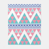 Stammes- aztekisches buntes Muster Fleecedecke (Vorderseite)