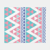 Stammes- aztekisches buntes Muster Fleecedecke (Vorderseite (Horizontal))