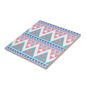 Stammes- aztekisches buntes Muster Fliese (Seite)