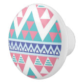 Stammes- aztekisches buntes Muster Keramikknauf (Rechts)