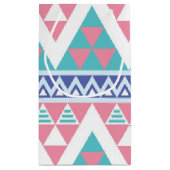 Stammes- aztekisches buntes Muster Kleine Geschenktüte (Rückseite)