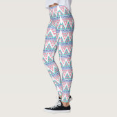 Stammes- aztekisches buntes Muster Leggings (Links)