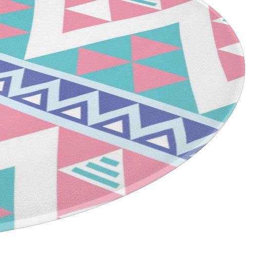 Stammes- aztekisches buntes Muster Schneidebrett (Ecke)