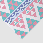 Stammes- aztekisches buntes Muster Seidenpapier (Ausschnitt)