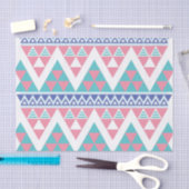 Stammes- aztekisches buntes Muster Seidenpapier (Handwerk)