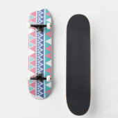 Stammes- aztekisches buntes Muster Skateboard (Vorderseite)