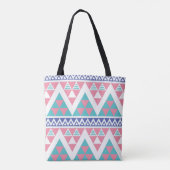 Stammes- aztekisches buntes Muster Tasche (Rückseite)