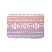 Stammes- aztekisches ombre Muster Badematte (Vorderseite)