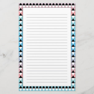 Stammes- aztekisches Ombre Muster Briefpapier