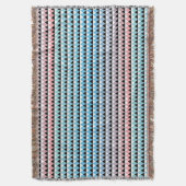Stammes- aztekisches Ombre Muster Decke (Vorderseite Vertikal)