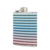 Stammes- aztekisches Ombre Muster Flachmann (Links)