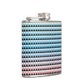 Stammes- aztekisches Ombre Muster Flachmann (Rechts)