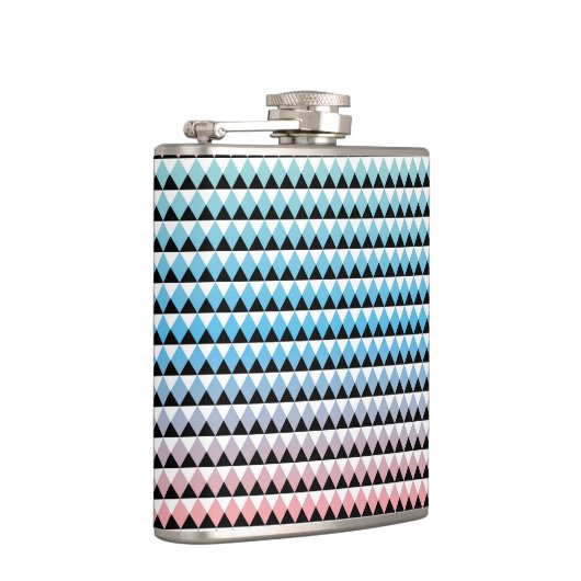 Stammes- aztekisches Ombre Muster Flachmann (Rechts)