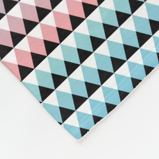 Stammes- aztekisches Ombre Muster Fleecedecke (Ecke)