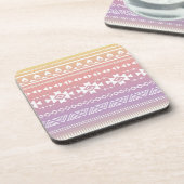Stammes- aztekisches ombre Muster Getränkeuntersetzer (Linke Seite)