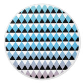 Stammes- aztekisches Ombre Muster Keramikknauf (Vorderseite)