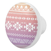 Stammes- aztekisches ombre Muster Keramikknauf (Rechts)