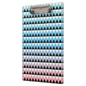 Stammes- aztekisches Ombre Muster Klemmbrett (Links)