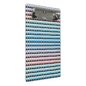 Stammes- aztekisches Ombre Muster Mini Klemmbrett (Schrägansicht)