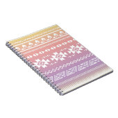 Stammes- aztekisches ombre Muster Notizblock (Rechte Seite)