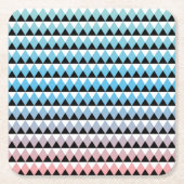 Stammes- aztekisches Ombre Muster Rechteckiger Pappuntersetzer (Vorderseite)