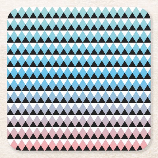 Stammes- aztekisches Ombre Muster Rechteckiger Pappuntersetzer (Vorderseite)