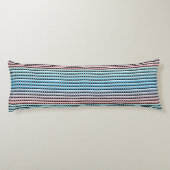 Stammes- aztekisches Ombre Muster Seitenschläferkissen (Rückseite)