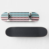 Stammes- aztekisches Ombre Muster Skateboard (Horizontal)