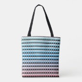 Stammes- aztekisches Ombre Muster Tasche (Rückseite)