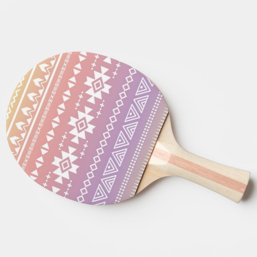 Stammes- aztekisches ombre Muster Tischtennis Schläger (Seitenansicht)