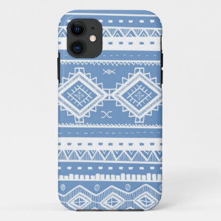 Stammes- aztekisches Spitze-Muster (Singrünblau) Case-Mate iPhone Hülle