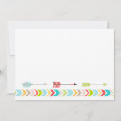 Stammes- Baby besprühen neutrale Geschlechtsdusche Einladung (Rückseite)