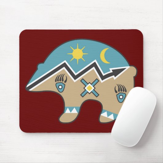 Stammes- Bärn-Entwurf Mousepad (Mit Mouse)